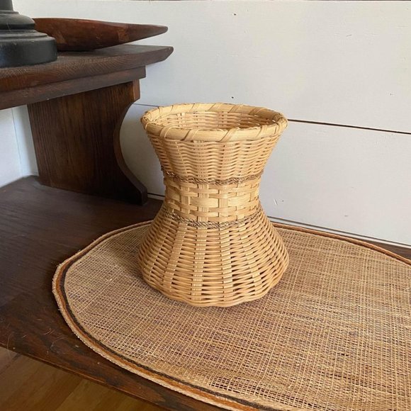 Wicker Flower Pot w/ Plastic Liner - Picture 4 of 6